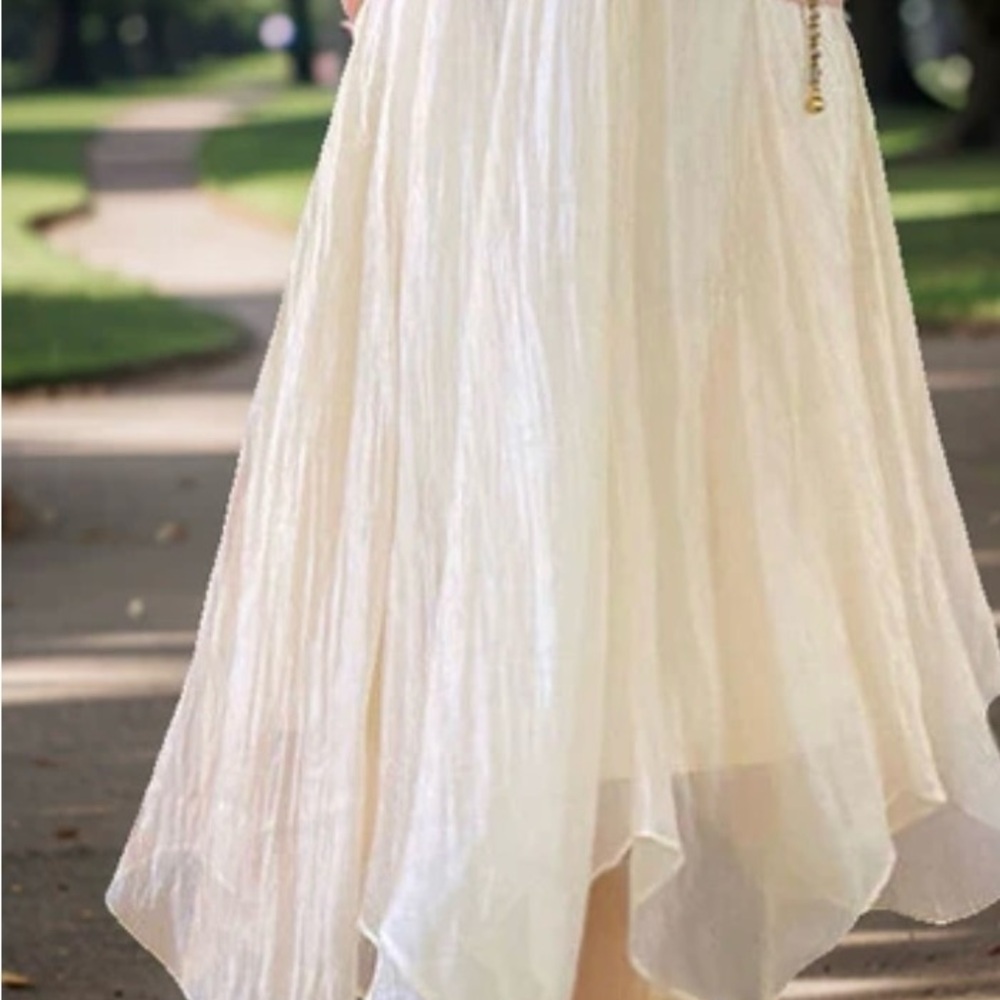 Beautiful Italian white(creamy white) full skirt